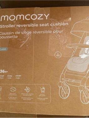 momcozy khaki Reversible Stroller Seat Cushion
